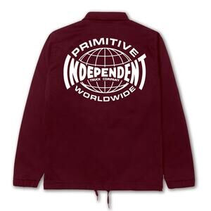 Primitive Skate Men's X Independent Skateboard Truck Global Coach Jacket